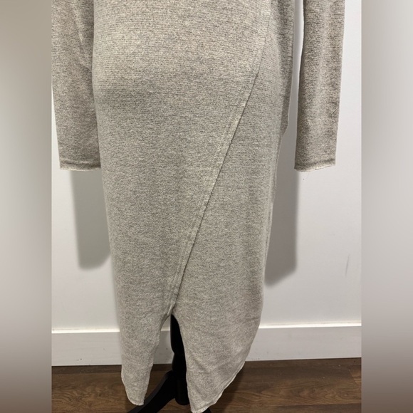 Anthropologie Moth Long Sleeve Thin Sweater Dress  Crossback Beige Size Small - Picture 6 of 12